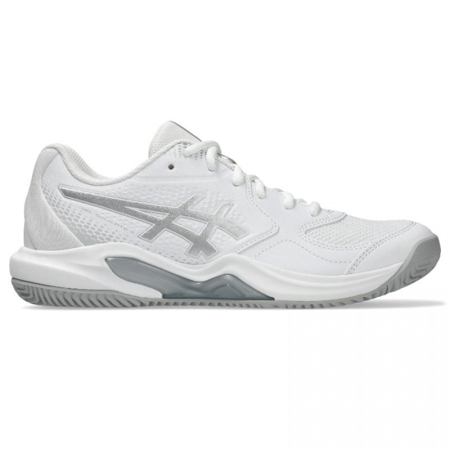 Zapatillas Asics Gel Dedicate 9 Padel Blanco Gris Mujer