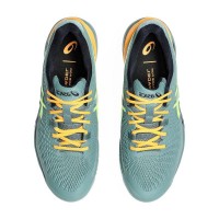 Asics Gel Resolution 9 Padel Celadon Yellow Sneakers  Offer + Cheap