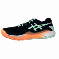 Asics Gel Resolution 9 Padel Black Mint Women''s Shoes  Offer + Cheap