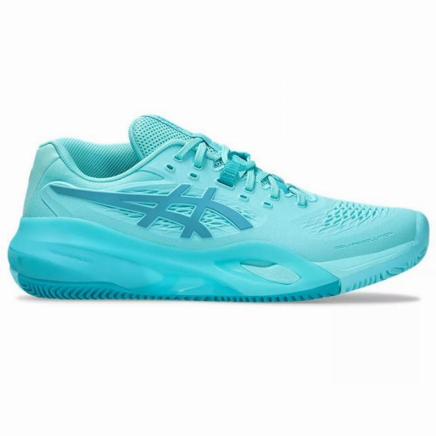 Baskets Asics Gel Resolution X Clay Mint Blue  Offre - Pas cher