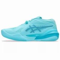 Baskets Asics Gel Resolution X Clay Mint Blue  Offre - Pas cher