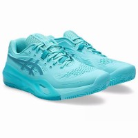 Baskets Asics Gel Resolution X Clay Mint Blue  Offre - Pas cher