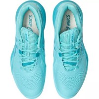 Baskets Asics Gel Resolution X Clay Mint Blue  Offre - Pas cher