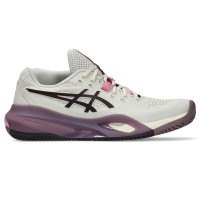 Asics Gel Resolution X Clay Beige Dark Garnet Women''s Sneakers
