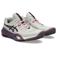 Asics Gel Resolution X Clay Beige Dark Garnet Women''s Sneakers