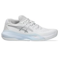 Tênis Asics Gel Resolution X Clay Branco Prateado para Mulheres  Oferta + Barato