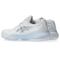 Tênis Asics Gel Resolution X Clay Branco Prateado para Mulheres  Oferta + Barato