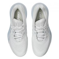 Tênis Asics Gel Resolution X Clay Branco Prateado para Mulheres  Oferta + Barato