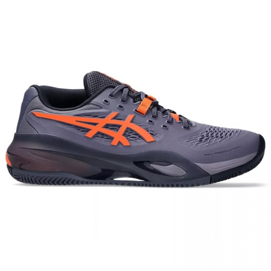 Zapatillas Asics Gel Resolution X Clay Gris Purpura Naranja  Oferta + Barato