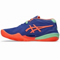 Zapatillas Asics Gel Resolution X Padel Azul Cobalto Coral  Oferta + Barato