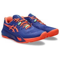 Zapatillas Asics Gel Resolution X Padel Azul Cobalto Coral  Oferta + Barato