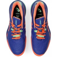 Zapatillas Asics Gel Resolution X Padel Azul Cobalto Coral  Oferta + Barato