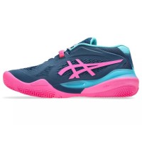 Asics Gel Resolution X Padel Blue Mako Pink Sneakers  Offer + Cheap
