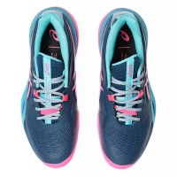Asics Gel Resolution X Padel Blue Mako Pink Sneakers  Offer + Cheap