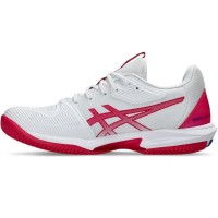 Baskets Femme Asics Solution Speed FF 3 CLAY White Bright Pink  Offre - Pas cher