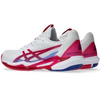 Baskets Femme Asics Solution Speed FF 3 CLAY White Bright Pink  Offre - Pas cher