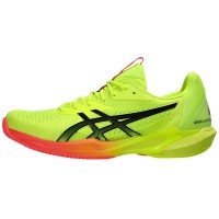 Asics Solution Speed FF 3 Clay Paris Tênis Preto Amarelo  Oferta + Barato