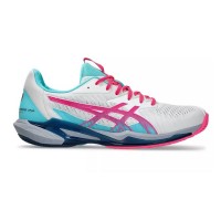 Zapatillas Asics Solution Speed FF 3 Padel Blanco Rosa  Oferta + Barato