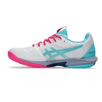 Zapatillas Asics Solution Speed FF 3 Padel Blanco Rosa  Oferta + Barato