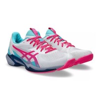 Zapatillas Asics Solution Speed FF 3 Padel Blanco Rosa  Oferta + Barato