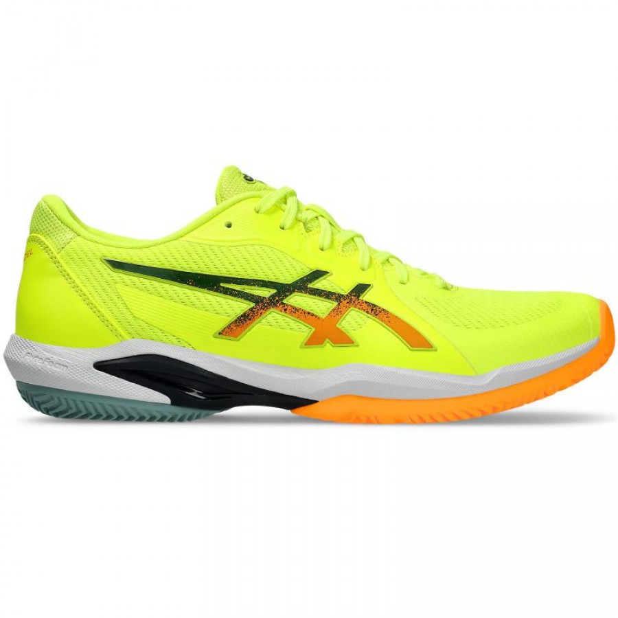 Baskets Asics Solution Swift FF 2 Padel Jaune Orange  Offre - Pas cher