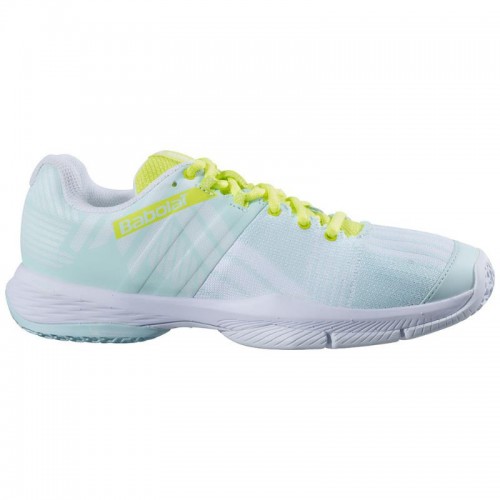 Zapatillas Babolat Sensa Azul Amarillo Fluor Mujer Zapatillas Babolat Sensa Azul Amarillo Fluor Mujer