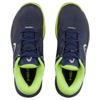 Zapatillas Head Revolt Pro 4.5 Clay Azul Marino Lima Junior  Oferta + Barato
