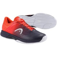 Zapatillas Head Revolt Pro 4.5 Clay Azul Oscuro Rojo  Oferta + Barato