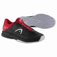 Zapatillas Head Revolt Pro 4.5 Clay Negro Rojo  Oferta + Barato