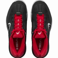 Zapatillas Head Revolt Pro 4.5 Clay Negro Rojo  Oferta + Barato