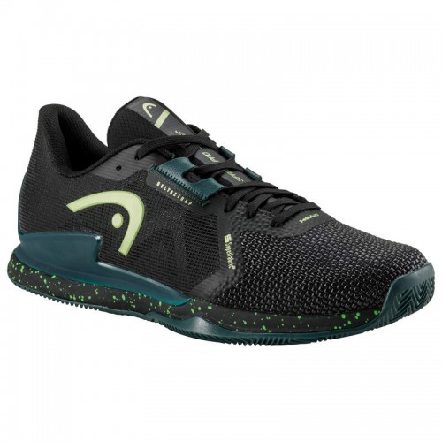 Zapatillas Head Sprint Pro 3.5 SF Clay Negro Verde Bosque Zapatillas Head Sprint Pro 3.5 SF Clay Negro Verde Bosque
