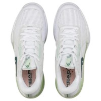 Baskets Femme Head Sprint Pro 4.0 TERRE BATTUE Blanc Vert Clair  Offre - Pas cher