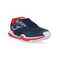 Joma Point 2203 Bleu Marine Rouge Baskets  Offre - Pas cher