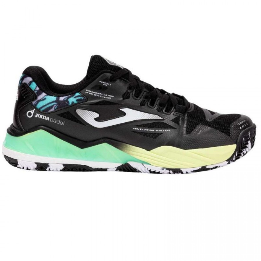 Joma Spin 2501 Black Green Sneakers