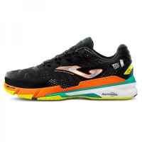 Joma WPT T.Slam 2201 Clay Preto Fluorescente Laranja Tênis  Oferta + Barato