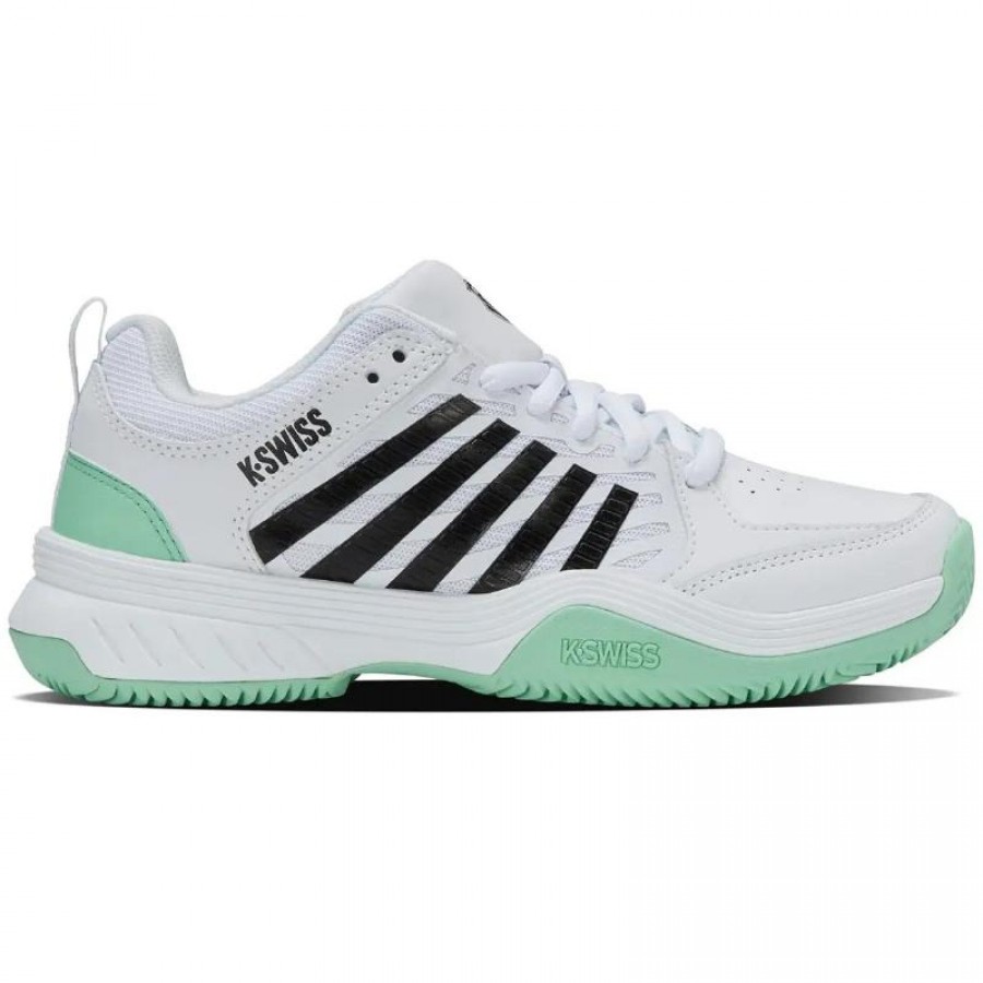 Zapatillas Kswiss Court Express 2 Clay Blanco Menta Negro Mujer  Offre - Pas cher