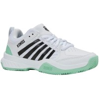 Zapatillas Kswiss Court Express 2 Clay Blanco Menta Negro Mujer  Offre - Pas cher
