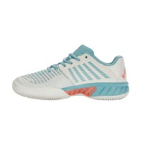 Kswiss Express Light 3 HB White Turquoise Baskets Femme  Offre - Pas cher