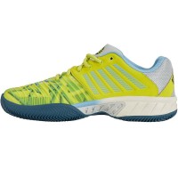 Kswiss Express Light 3 HB Padel Jaune Bleu Baskets  Offre - Pas cher