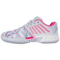 Zapatillas Kswiss Express Light 3 HB Padel Gris Blanco Rosa Neon Mujer  Offre - Pas cher