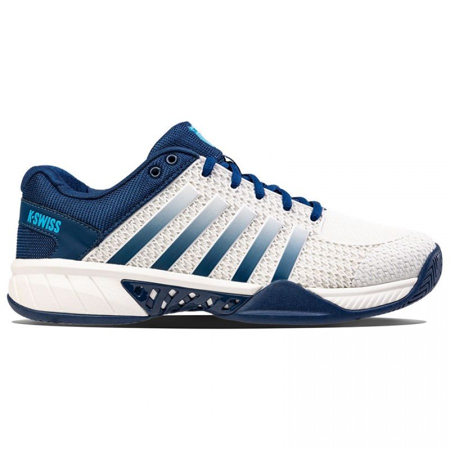 Zapatillas Kswiss Express Light Pickleball Blanco Azul Oscuro Cian  Offer + Cheap