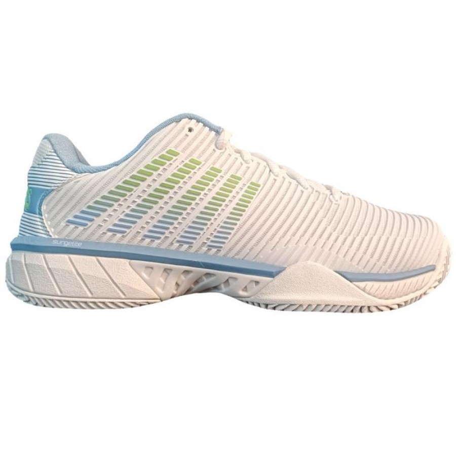 Tênis Kswiss Hypercourt Express 2 HB Clay Branco Azul Verde Feminino  Oferta + Barato