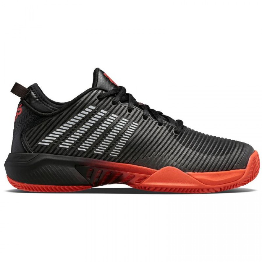 Tênis Kswiss Hypercourt Supreme HB Preto Branco Vermelho  Oferta + Barato