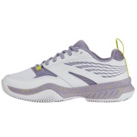 Sapatos femininos Kswiss Speedex Padel branco roxo  Oferta + Barato