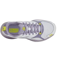 Sapatos femininos Kswiss Speedex Padel branco roxo  Oferta + Barato