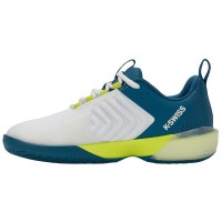 Tênis Kswiss Ultrashot 3 Flautor Amarelo Azul Branco  Oferta + Barato