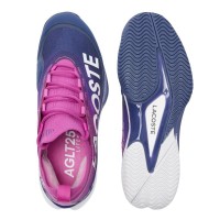 Tênis Lacoste AG-LT25 Lite Clay Pink Azul Escuro para Mulheres  Oferta + Barato