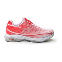 Baskets Lotto Mirage 300 Coquelicot Rouge Blanc Femmes  Offre - Pas cher
