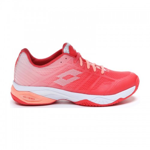 Shoes Lotto Mirage 300 Mulheres de Salmão Branco Fluor Vermelho Shoes Lotto Mirage 300 Mulheres de Salmão Branco Fluor Vermelho