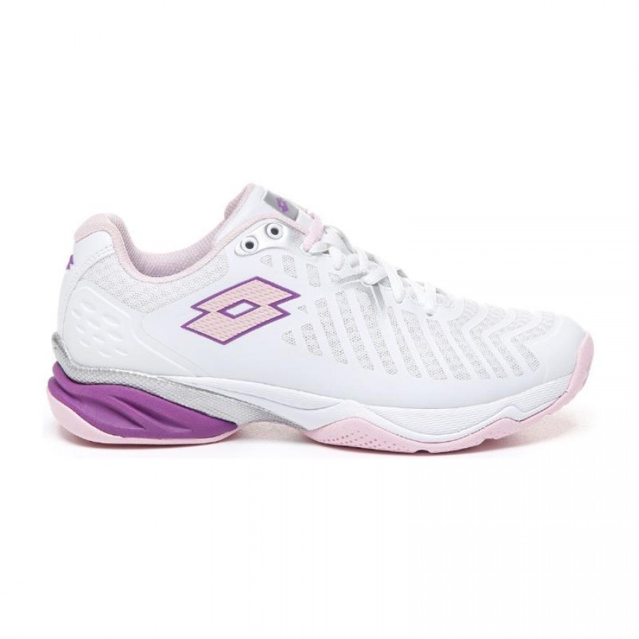 Lotto Space 400 Clay Blanco Purpura Baskets  Offre - Pas cher